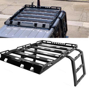 Steel Roof Rack with Dual Side Ladders for Jeep Wrangler JL 4-Door (2018–2021)